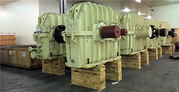 Unused Metso 22' X 38' (6706mm X 11582mm) Ball Mill, 10,000 Kw (13,410 Hp) Twin Pinion 50 Hz Motors And Gear Reducers